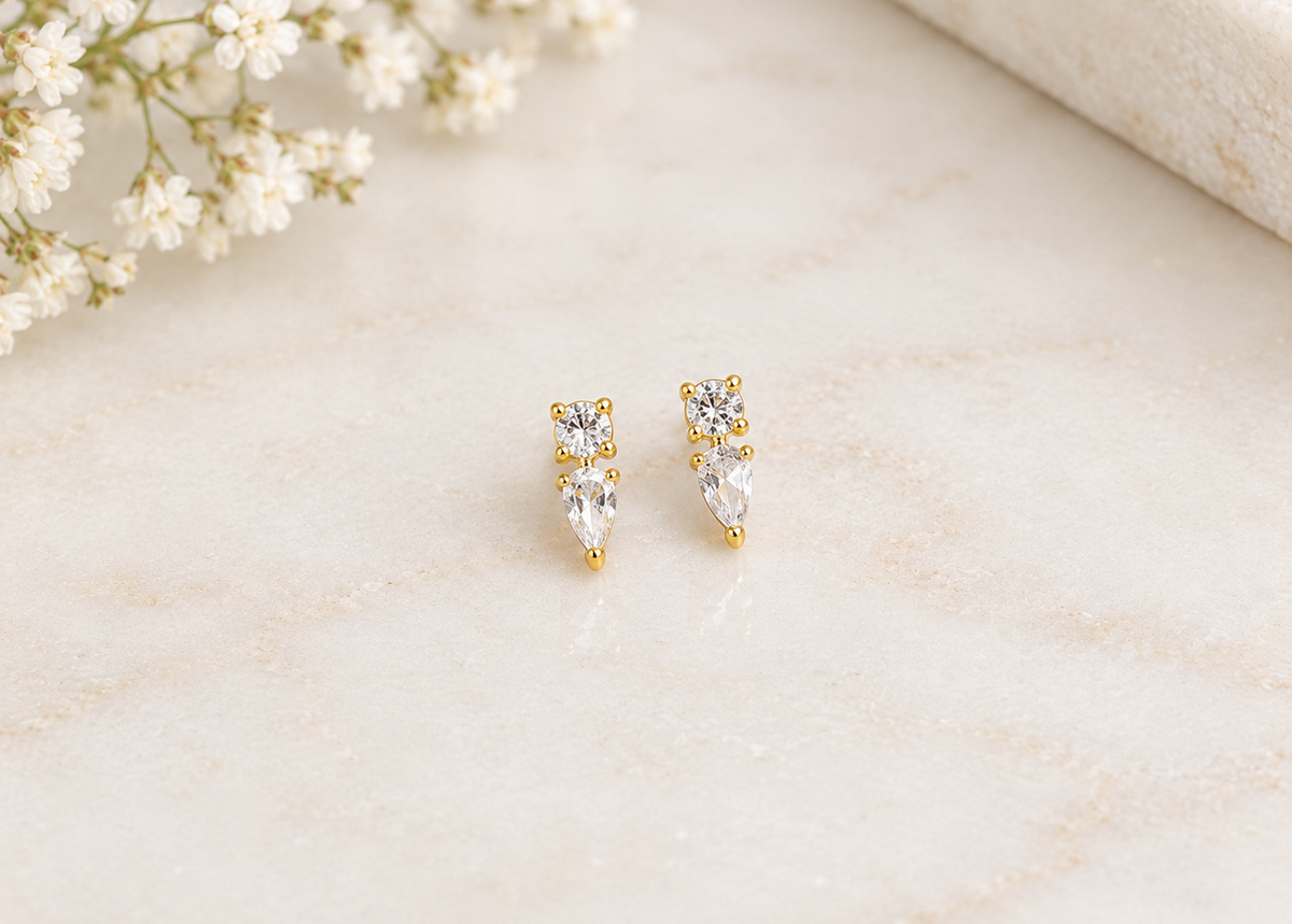 Aretes de zirconias