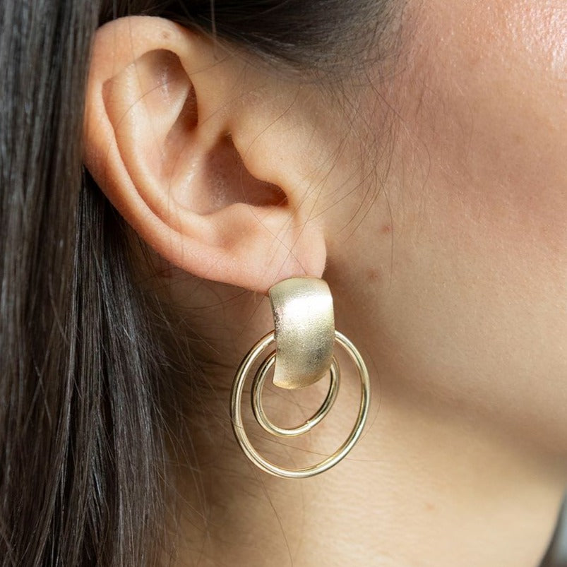 Aretes Aros colgantes