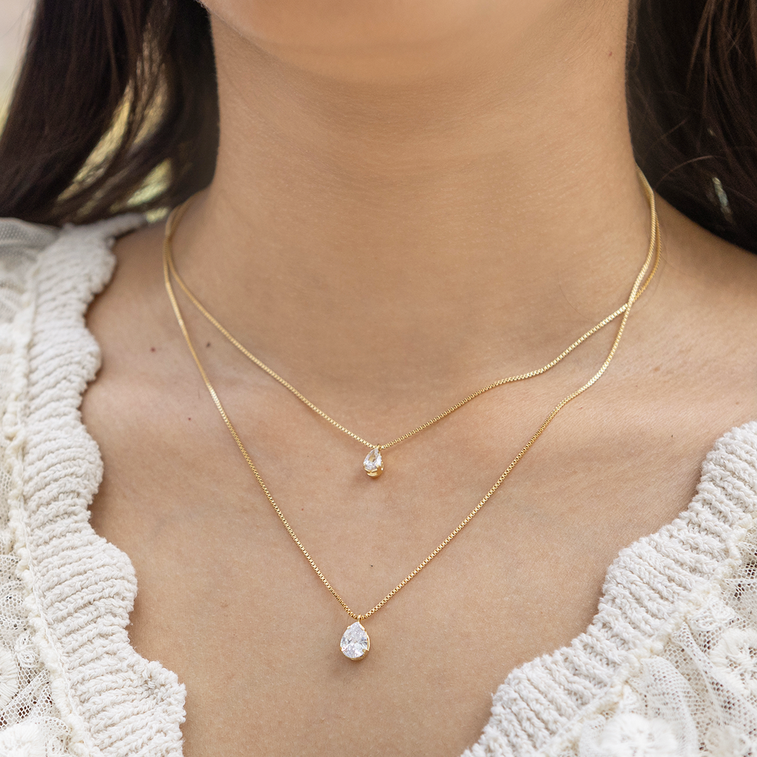 Collar Doble Zirconias