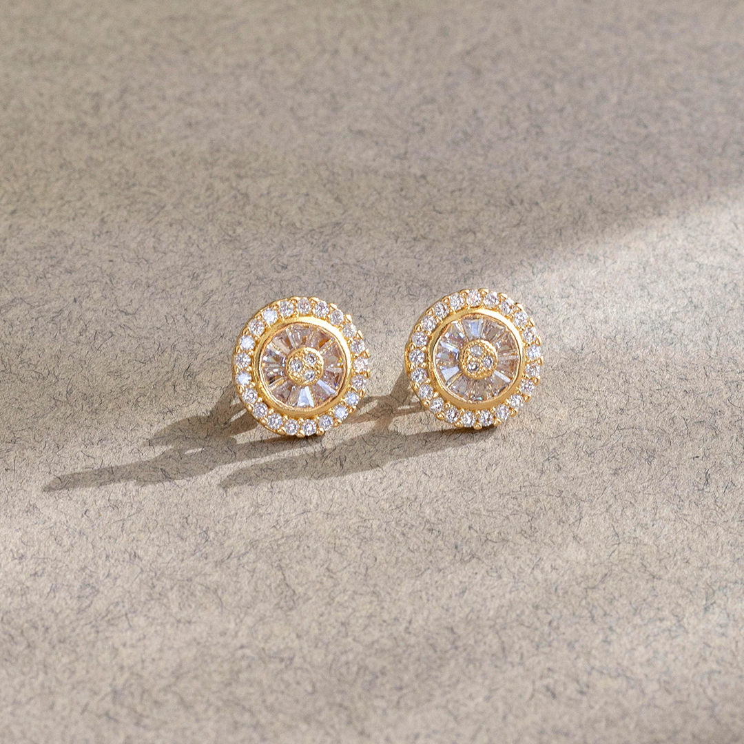 Aretes en zirconias