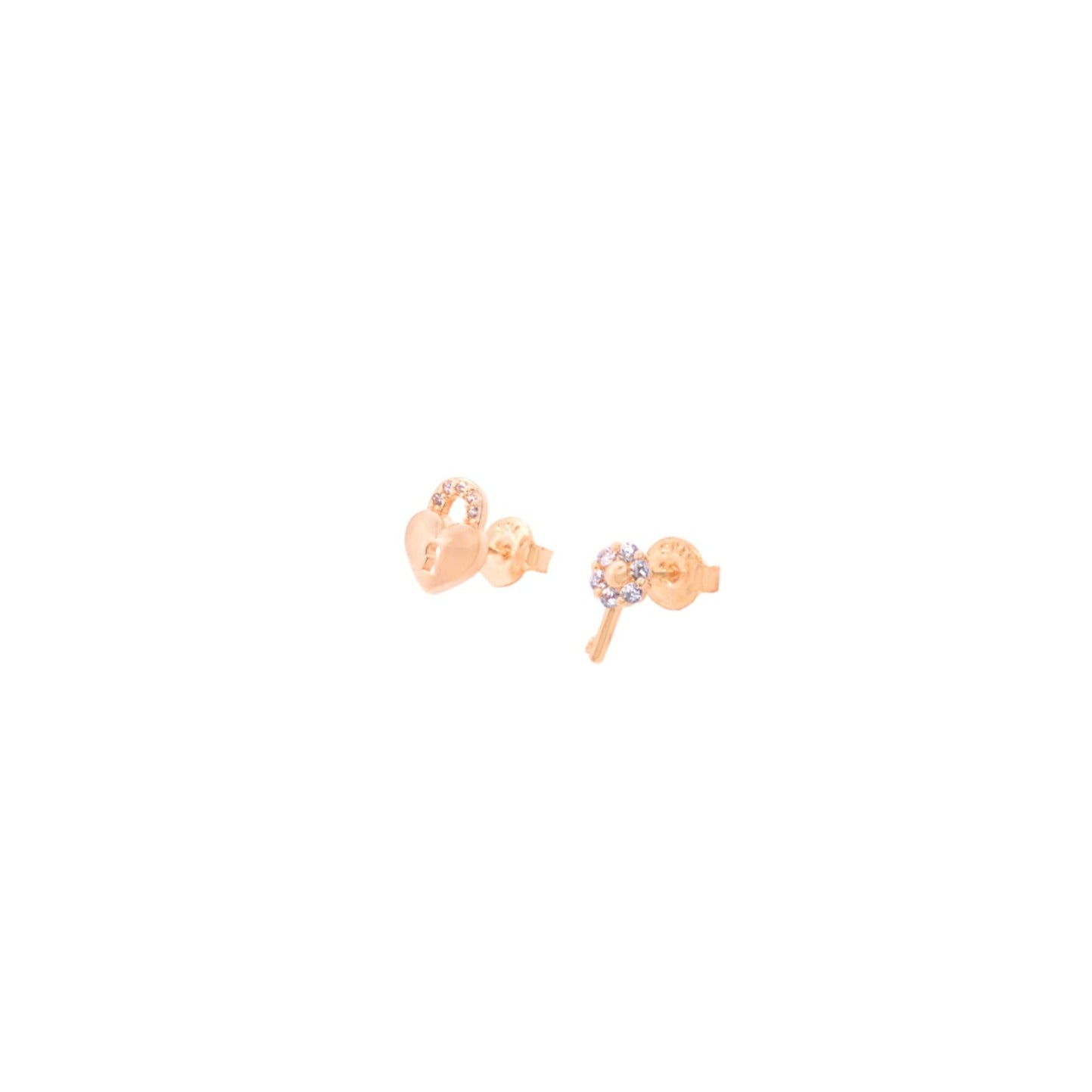 Aretes Candado y Llave