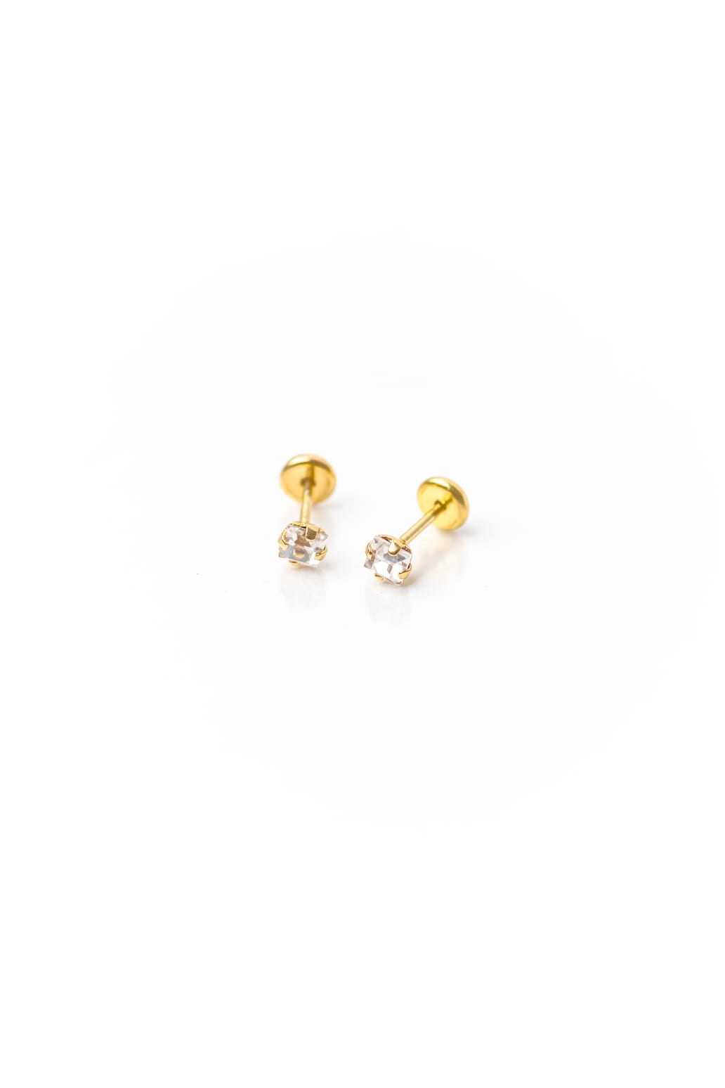 Aretes de zirconia pequeño
