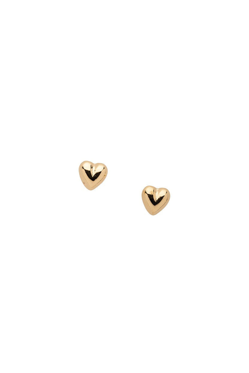 Aretes de corazón pequeño