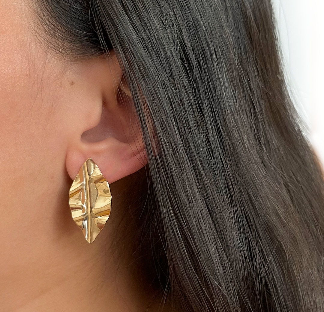 Aretes de hojas