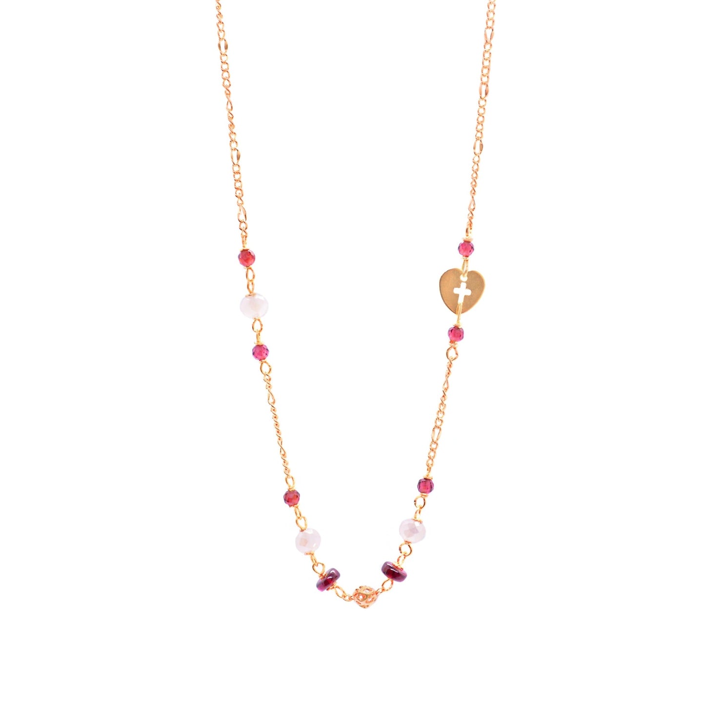 Chokers Granate y cruz
