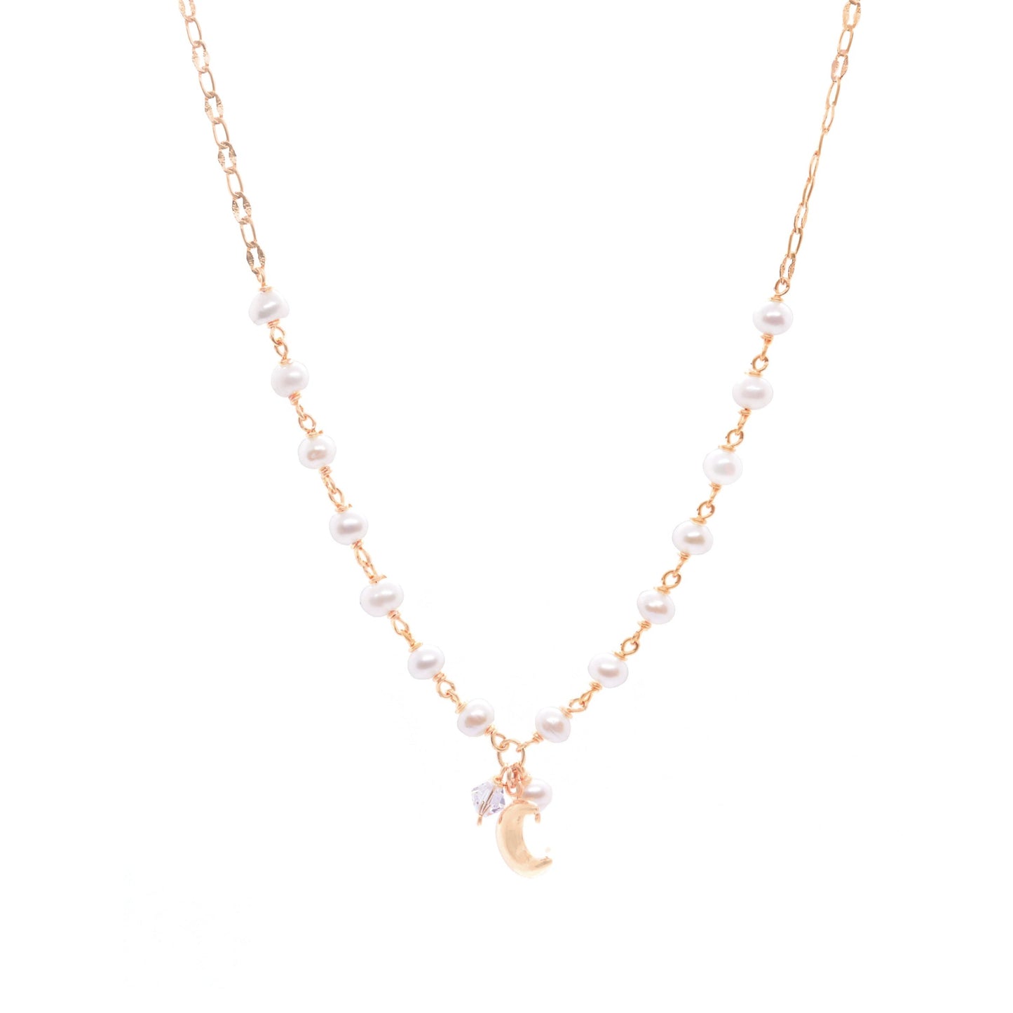Chokers luna y perlas