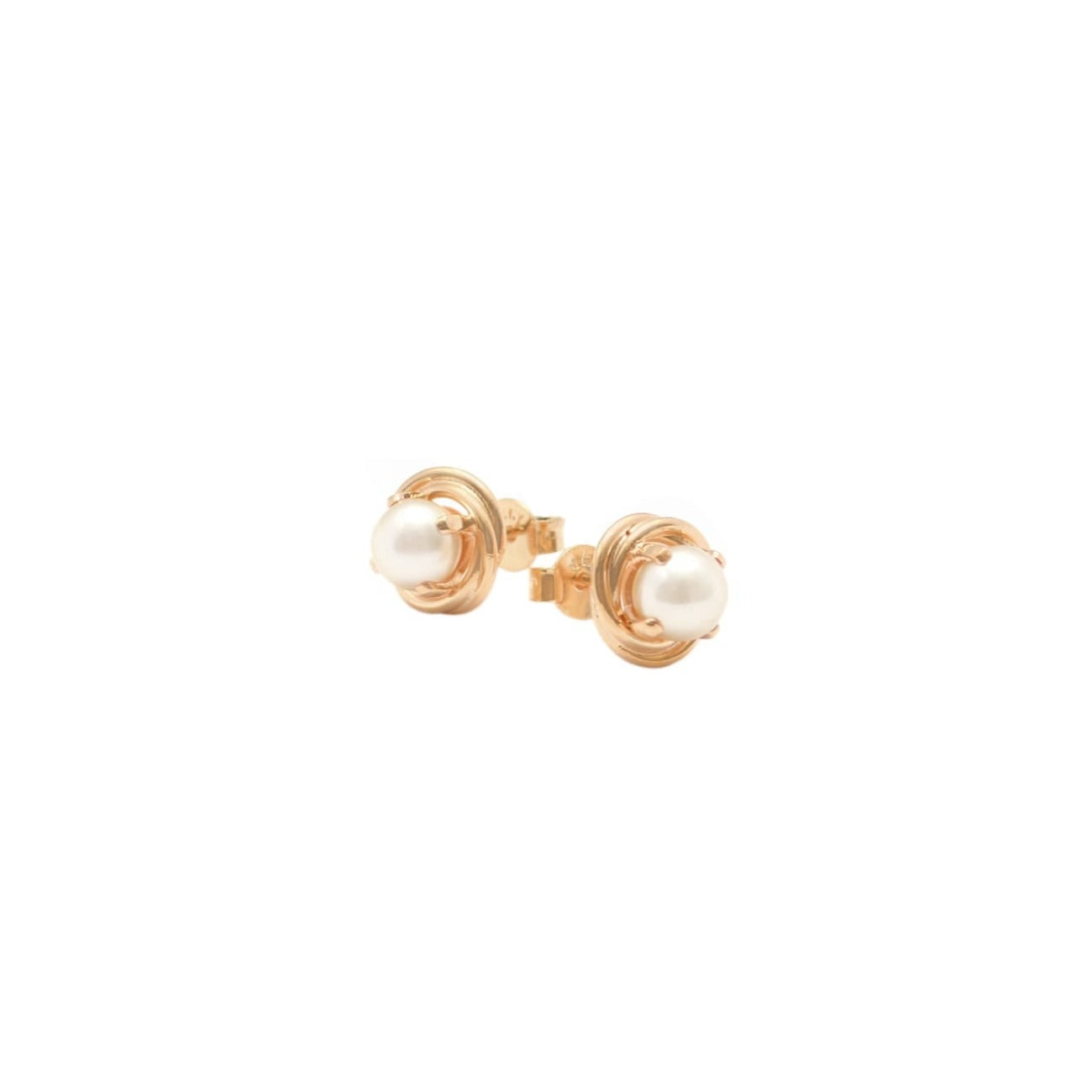 Aretes en chapitas de Perlas