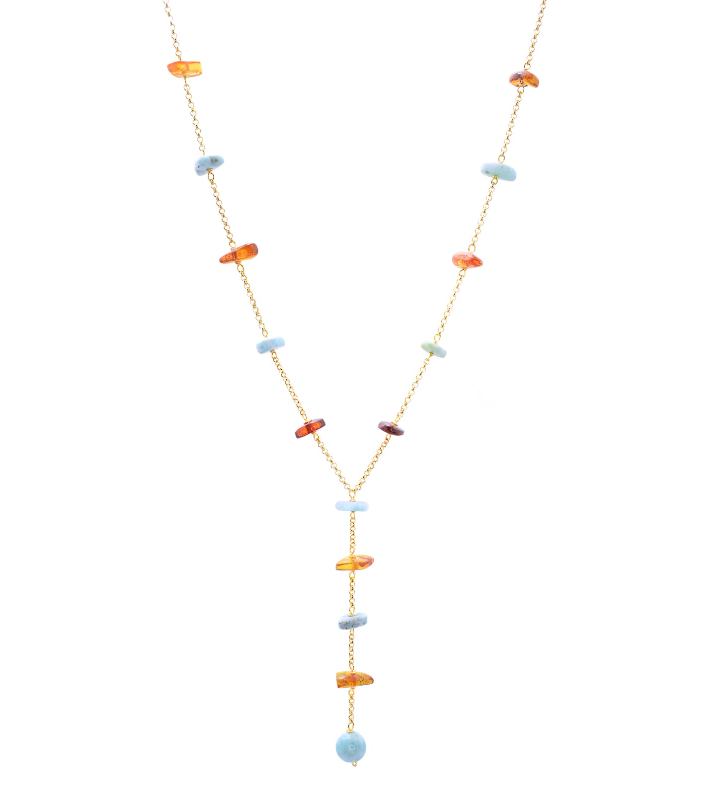 Collar Ambar y Larimar