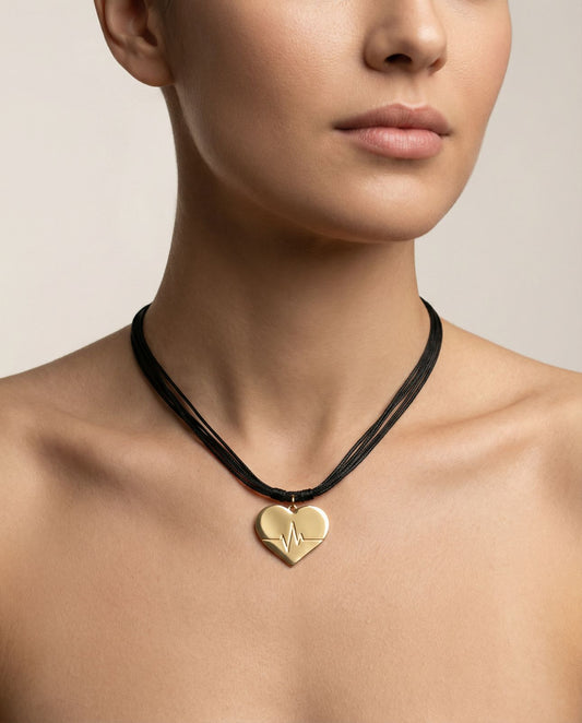 Collar Negro Línea de vida