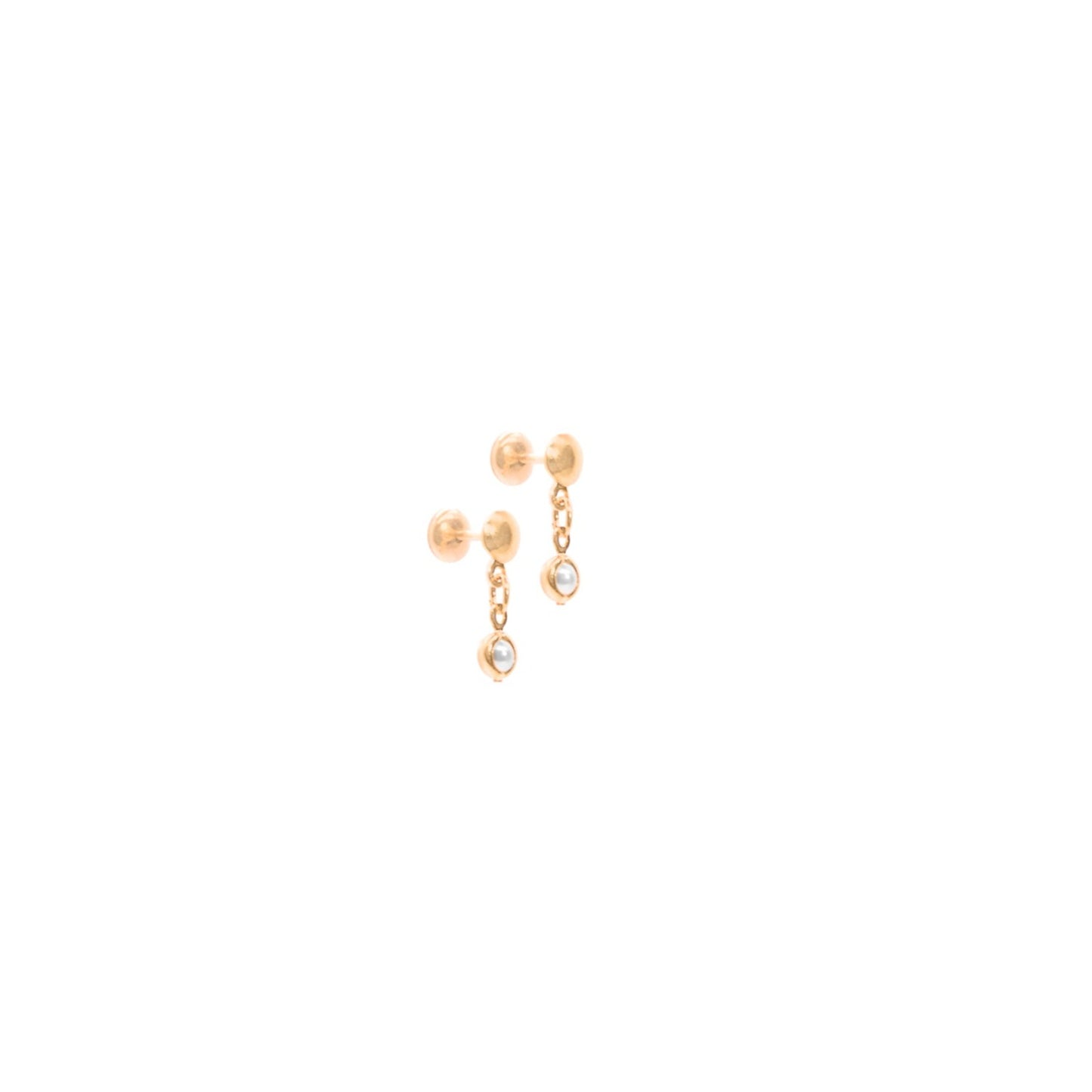 Aretes Perla Colgante