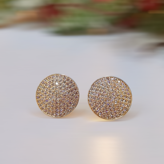 Aretes zirconias Redondas ✨️