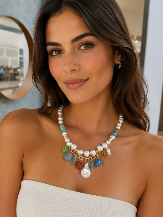 Collar de Piedras Naturales