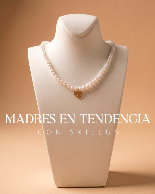 Collar de Perlas con corazón